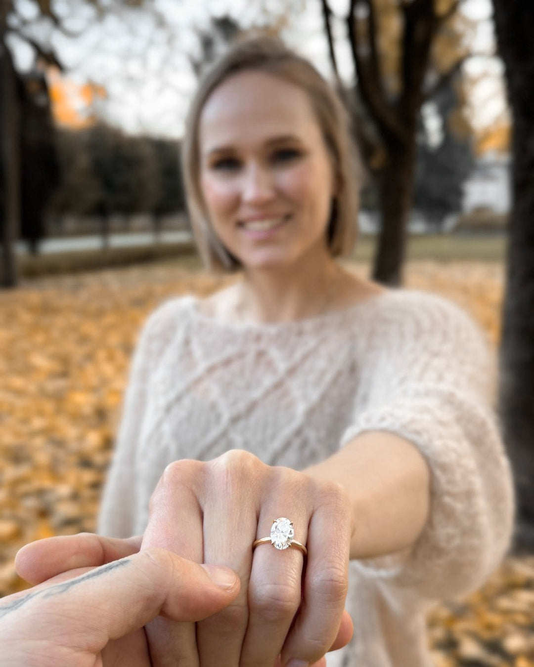 En kärlekshistoria berättad genom en 2,5 ct oval diamant