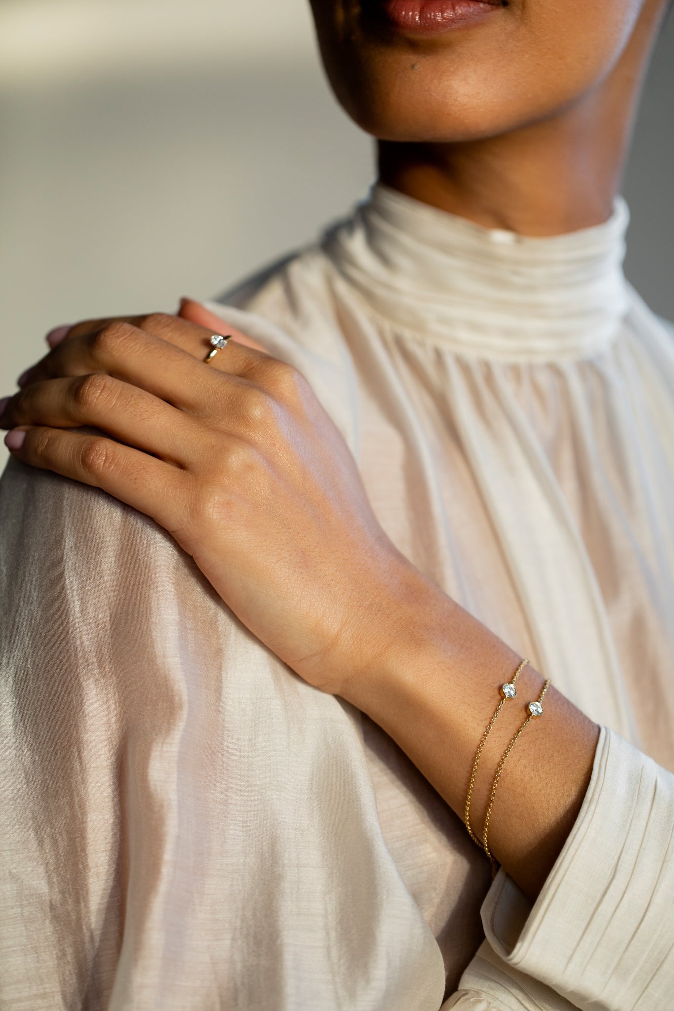 Diamond Bezel Armband
