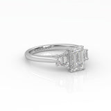Emerald Trilogy Ring
