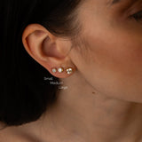 Bezel Studs Örhängen Large (1tcw)