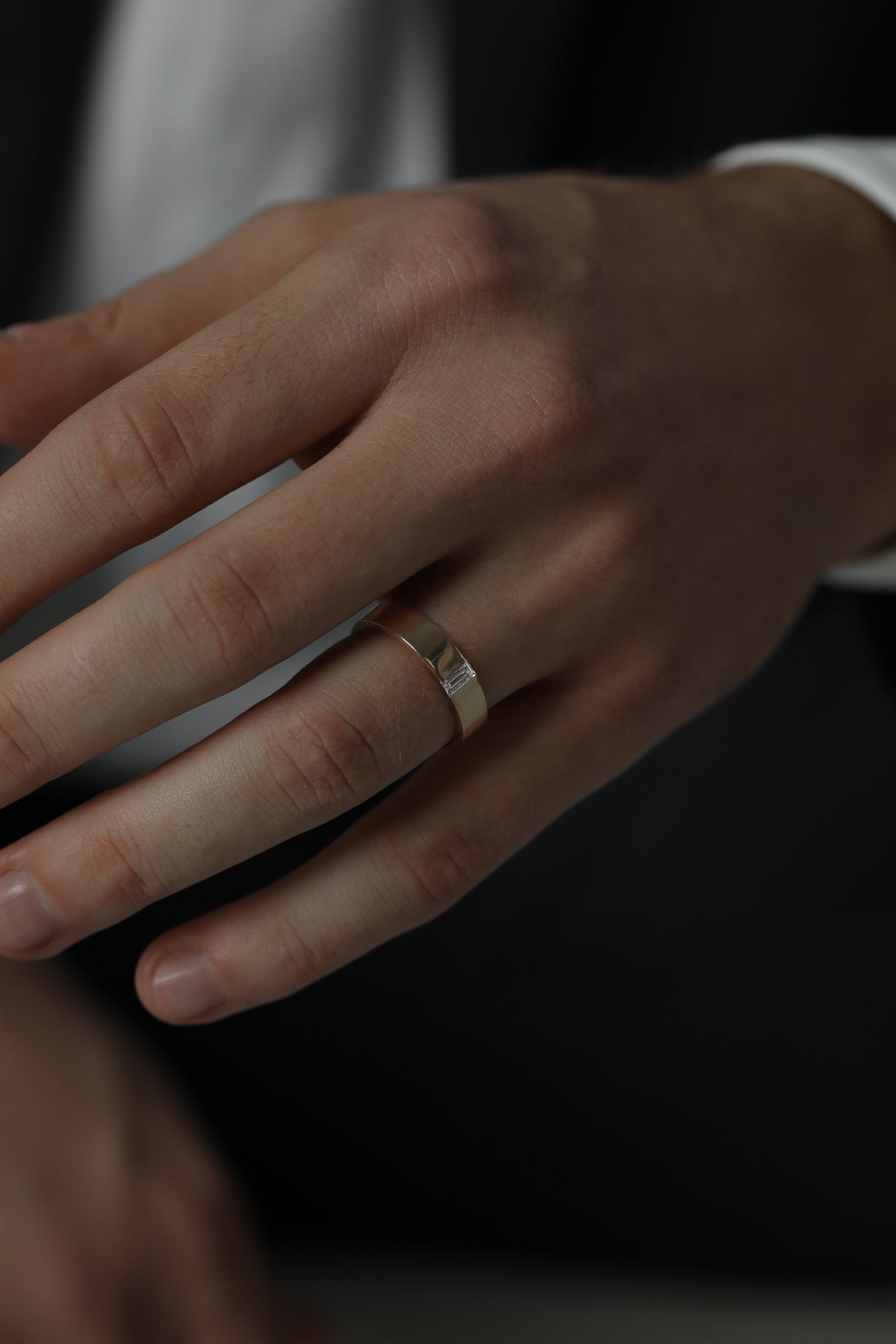 Brushed Cigar Ring