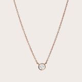 Diamond Bezel Necklace