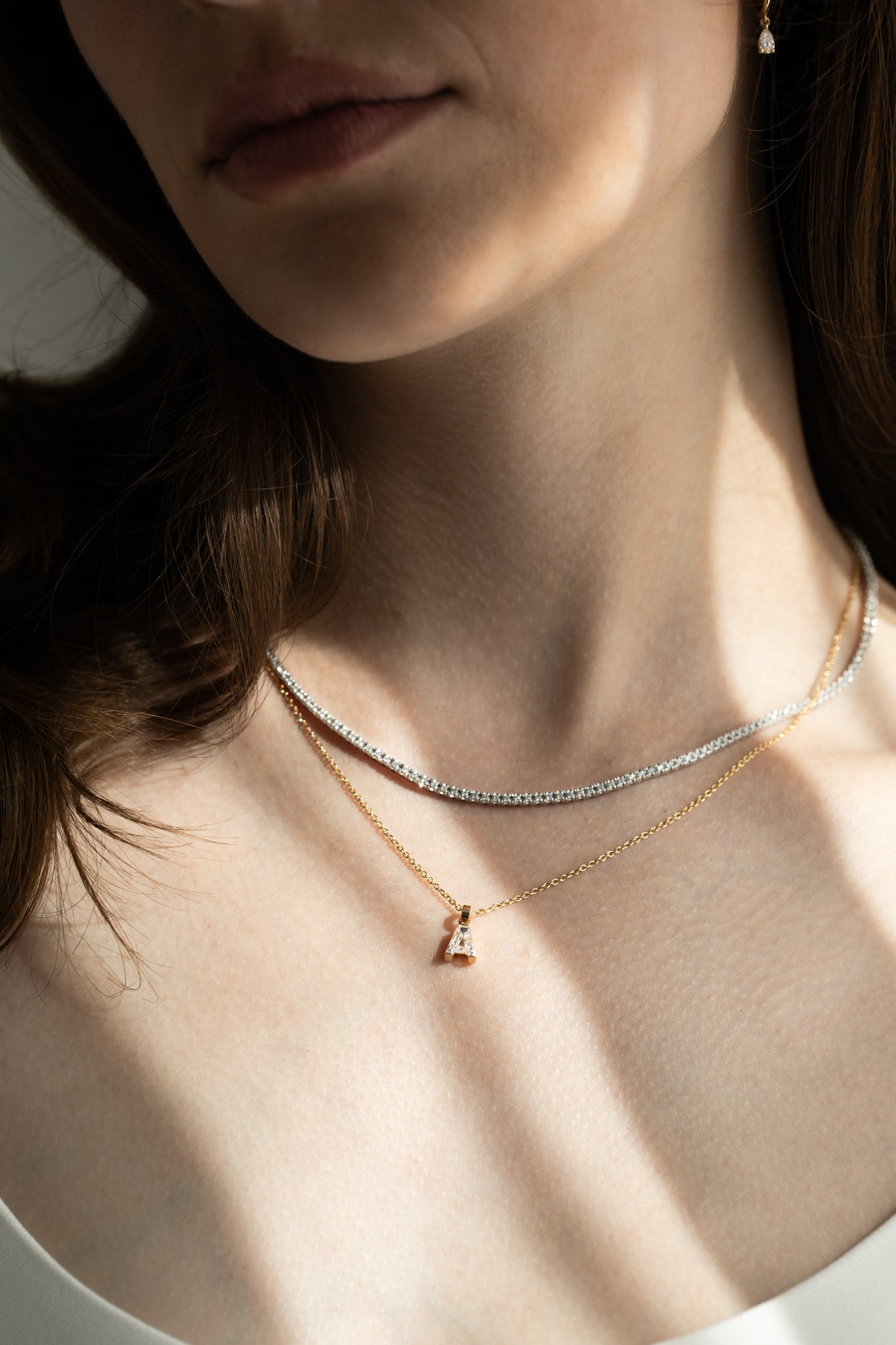 Diamond Letter Pendant
