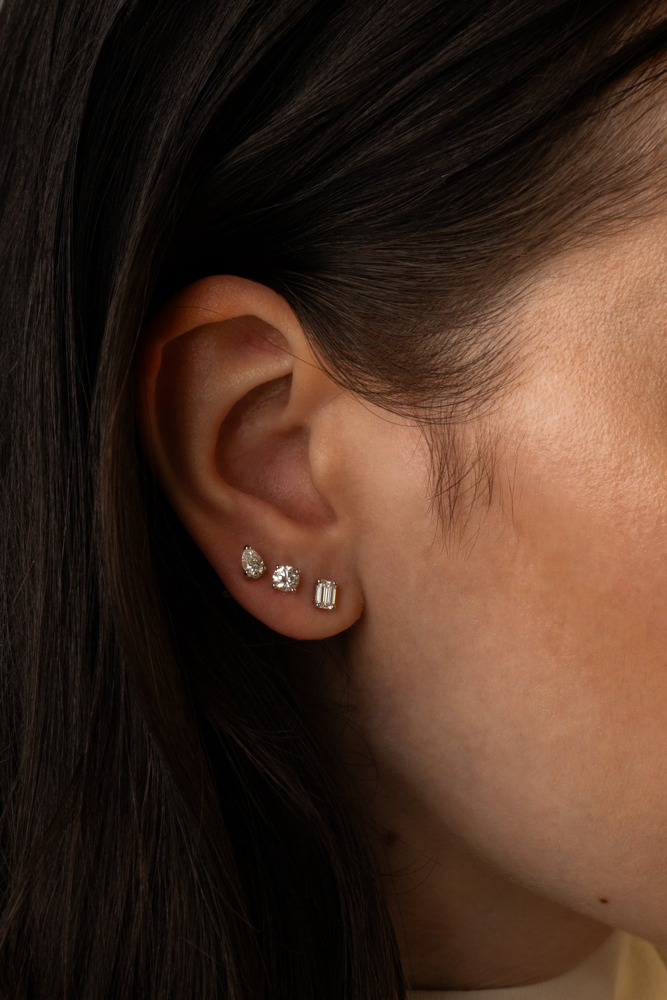 Round Studs Örhängen (0.50tcw)