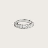 Emerald Half Eternity Ring