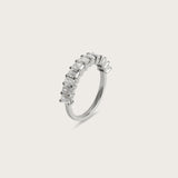 Emerald Half Eternity Ring