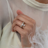 Emerald Half Eternity Ring