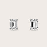 Emerald Studs Large (1tcw)