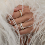 Oval & Emerald Half Eternity Ring