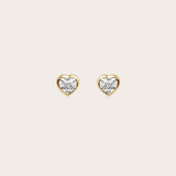 Heart Bezel Studs (0.50tcw)