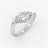 Marquise Curve Ring