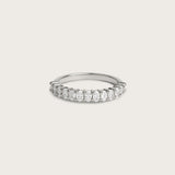 Oval Half Eternity Ring Petite