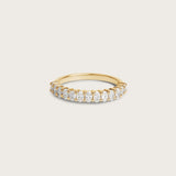 Oval Half Eternity Ring Petite