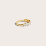 Oval Half Eternity Ring