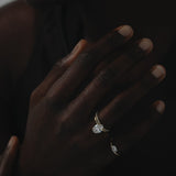 Oval lillfingerring