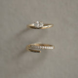 Oval lillfingerring