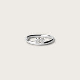 Oval lillfingerring