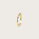 Pavé Diamond Curve Ring