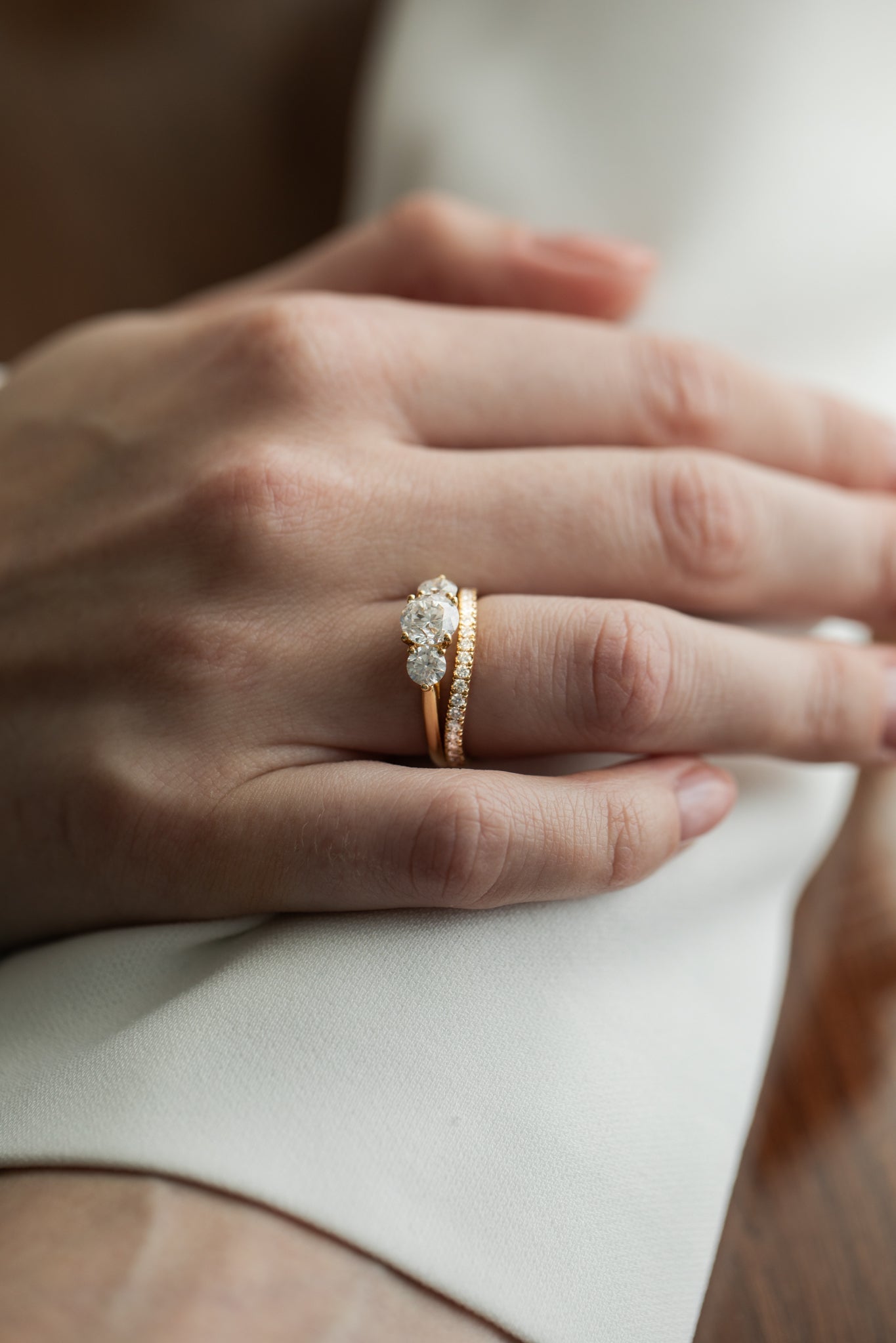 Pavé Diamond Curve Ring