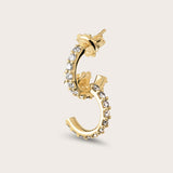 Pavé Diamond Hoops Large