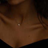 Pear Diamond Pendant Halsband