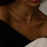 Pear Diamond Pendant Halsband