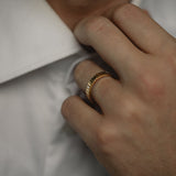 Ribbed Compass Ring