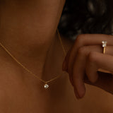 Round Diamond Pendant Halsband