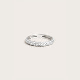 Three Row Pavé Ring