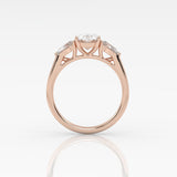 Oval Trilogy Ring