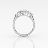 Oval Trilogy Ring