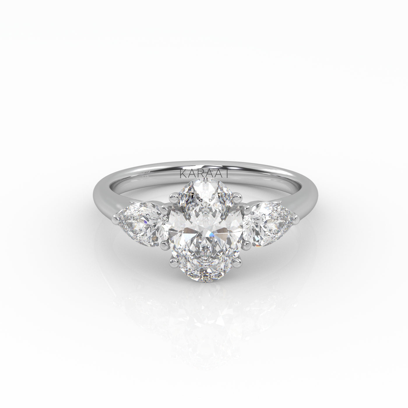 Oval Trilogy Ring