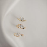 Oval Floating Curve Ring