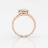 Oval Wave Curve Ring