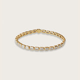 Emerald Bezel Tennis Bracelet