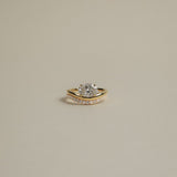Pavé Floating Curve Ring
