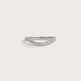 Pavé Floating Curve Ring