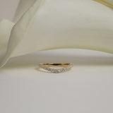 Pavé Floating Curve Ring