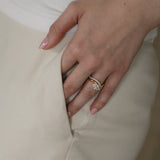 Pavé Marquise Curve Ring