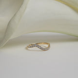 Pavé Marquise Curve Ring