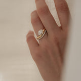 Pavé Wave Curve Ring