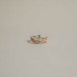 Pavé Wave Curve Ring