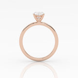 Oval Solitärring