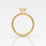 The Oval Solitaire with Pavé band